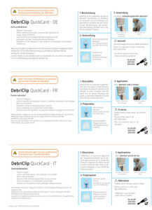 Instructions for use Debriclip